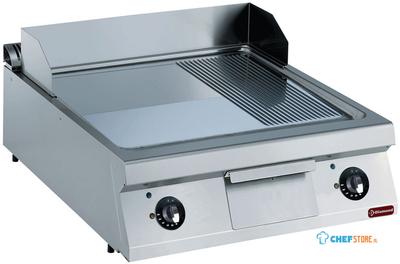 Diamond Elektrische plaat, 2/3 vlak en 1/3 geribd, hard verchroomde -TOP- | E22/PMCD8T-N 1