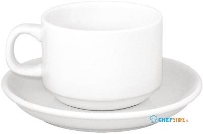 Speciale Aanbieding X24 Athena Hotelware Stapelbare Theekoppen En Schotels, Athena Hotelware S376