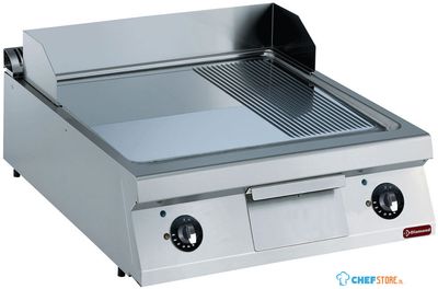 Diamond Elektrische bakplaat, 2/3 vlak en 1/3 geribd -TOP- | E22/PM8T-NE 1