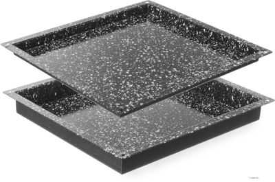 Hendi Gastronormbak geëmailleerd GN 2/3 | 40 mm hoog | 890349