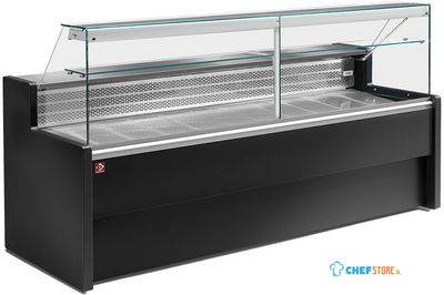 Gekoelde Vitrinetoonbank Met Rechte Ruit 90°, Met Reserve, Diamond RO25/B5-R2 1