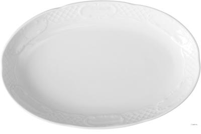 Hendi Schaal ovaal Flora 288x180x35 mm wit porselein |787069 1