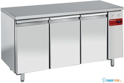Diamond Koelwerkbank, Geforceerd, 3 deuren EN 600x400, (zonder groep) - TPS3N/H 1