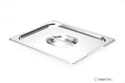 HENDI 804223 Deksel voor GN-containers met handgreepuitsparing, , GN 1/2, 265x325mm
