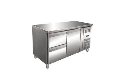 Gastro-Inox RVS GN Koelwerkbank met 1 Deur en 2 Laden, Geforceerd Gekoeld - 202.223 1