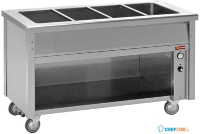 Diamond Bain-marie element op open kast 4 GN 1/1 | BT15 1