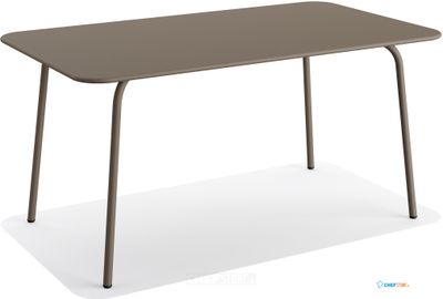 Essentials Shine Tuintafel Staal Rechthoek Cappuccino - 20601 1