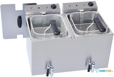 Friteuse | 2 x 8 L | Aftapkraan | WR-FED8-RV -Diverso by Diamond 1