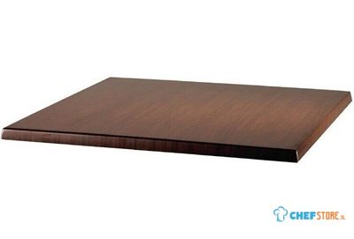 Werzalit vierkant tafelblad noten 60cm | CE158