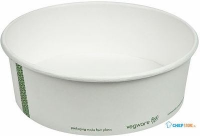 Vegware 185-Serie Composteerbare Bon Appetit Brede Pla-Gevoerde Papieren Voedingsschalen, Vegware FS177