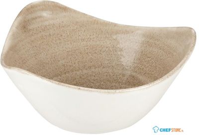 Churchill Stonecast Patina Antique Taupe Driehoekige Kom 15.2 cm Pak van 12 - HC796