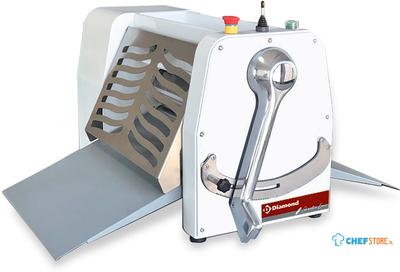 Diamond Uitroller, tafelmodel 500 mm, met 2 schappen | LB50-TT/SS 1