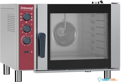Elektrische Convectie Oven 6x GN 1/1 - Automatische Luchtbevochtiger - Diamond CFE61/N-230V/3 1