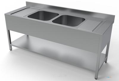 700 Spoeltafel Bodemschap 2 Midden 2000, CombiSteel 7333.0870 1