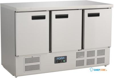 3-deurs gekoelde werkbank | 1/1GN | Polar G622