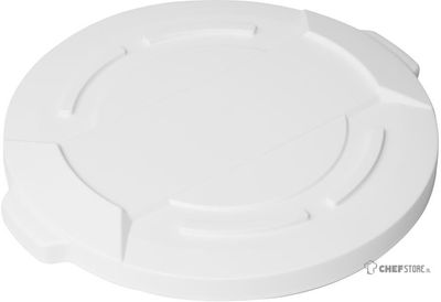Deksel Voor Witte Ronde Voorraadcontainer | 76 liter | Vogue | GG796