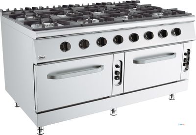 BASE 900 GASFORNUIS 8 BR. Met GASOVEN - Combisteel 7178.3030 1