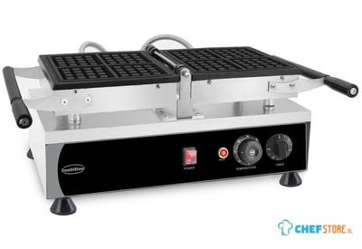CombiSteel DRAAIBAAR WAFELIJZER 4ST BRUSS - 7540.0075