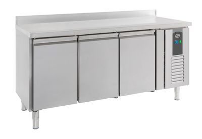 Koelwerkbank | Opstaande rand | 3 Deuren | Standard Line | Geforceerd | Combisteel | 7450.0782 1