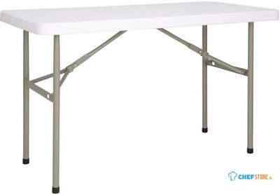 Bolero rechthoekige inklapbare tafel 1,22m | U543