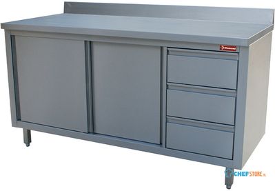 Diamond Kast met 2 Schuifdeuren, 3 Laden, Muraal - TA167CD/B-D 1