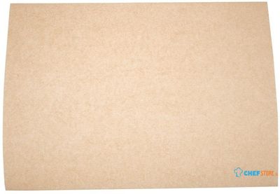 Vegware composteerbaar ongebleekt vetvrij papier 38x27,5cm | DW631