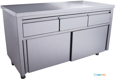 SARO Schuifdeurkast 3 Lades 1400X700mm - 700-2210