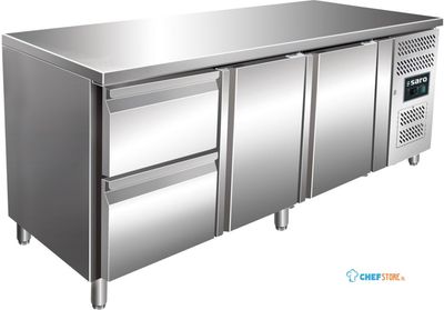 SARO Gekoelde Werkbank met 2 Deuren en 1x Set van 2 Lades Model KYLJA 3110 TN 1