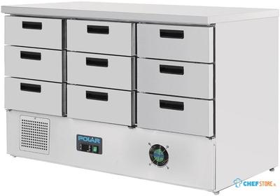 Polar G-Serie Koelwerkbank Met 9 Lades 368l, Polar FA441