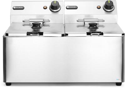 Hendi Friteuse Kitchen Line 2x8 l 230V 2x3500W | 205839 1
