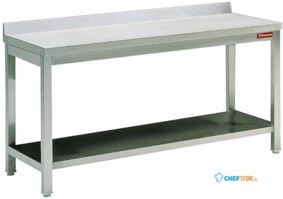Diamond Werktafel met Onderblad + Achterrand - TL661D 1