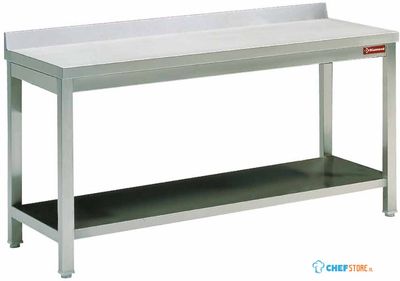 Diamond Werktafel met Onderblad + Achterrand - TL2061D 1