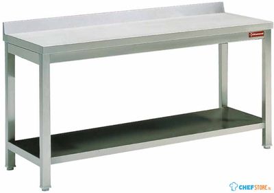 Diamond Werktafel met Onderblad + Achterrand - TL2261D 1