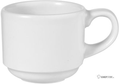 Churchill White Stapelbaar Kopje 85 Ml Pak van 12 - FF634