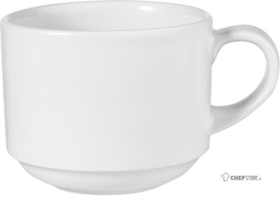 Churchill White Stapelbaar Kopje 227 Ml Pak van 12 - FF635