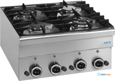 SARO Gasfornuis 4 Branders Tafelmodel 600 Line Model G4S6 - 504-1020