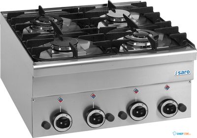 SARO Gasfornuis 4 Branders Tafelmodel 600 Line Model G4S6 - 504-1020