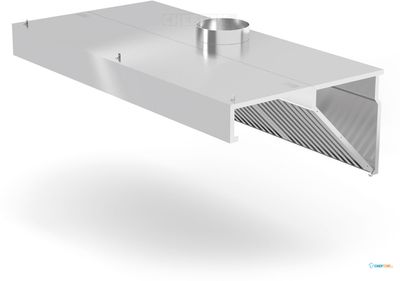 Afzuigkap Voor Muur Montage, HENDI, Profi Line, 1000x700x(H)450mm - HENDI 229286 1