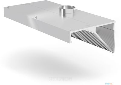 Afzuigkap Voor Muur Montage, HENDI, Profi Line, 1000x700x(H)450mm - HENDI 229309 1