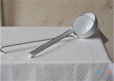 Riess Soeplepel Wit 9cm, gastronoble O7911 1