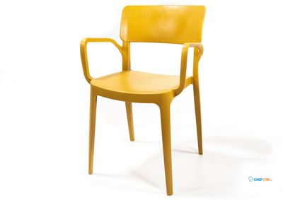 Wing Stoel mustard - Stapelbare Stoel plastic - 50922 - veba 50922 1
