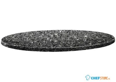 Topalit Classic Line rond tafelblad zwart graniet 70cm |  DR904