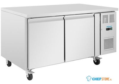 Polar U-Serie 2-Deurs Counter met Euronorm Opslag 427L - UA083