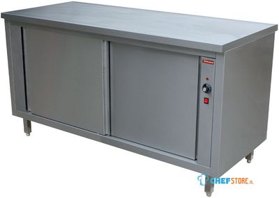 Verwarmde werktafelkast | Schuifdeuren | Standard Line | TE187/B | Diamond