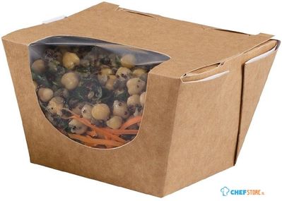 Colpac Zest Composteerbare Kraft Saladedozen 900ml (250 Stuks) - Colpac FP580