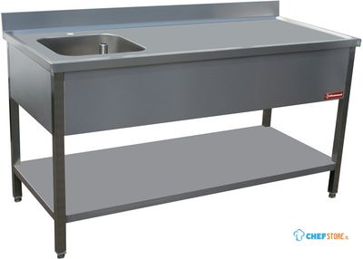 Diamond Cheftafel 1 Rh 1 Linkse Tank 400X400XH275 - TV1471S-D 1