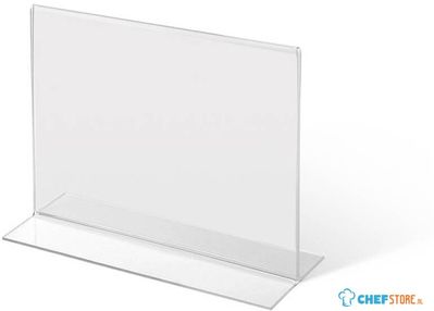 Syna T Standaard Menuhouder Acryl A6 Liggend - TA6PXS