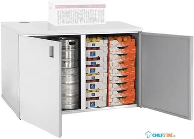 Mini koelcel | Koelkast Voor Opslag | 720 L, 2 Deuren | Zonder motor | Diamond RBB/2 1