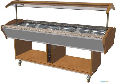 Combisteel Warm Buffet Gn 6/1 | 7077.0030 1