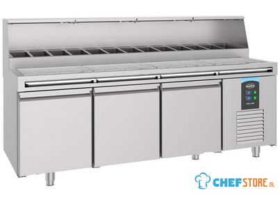 Pizzawerkbank 3 Deuren | Combisteel | 7489.5305